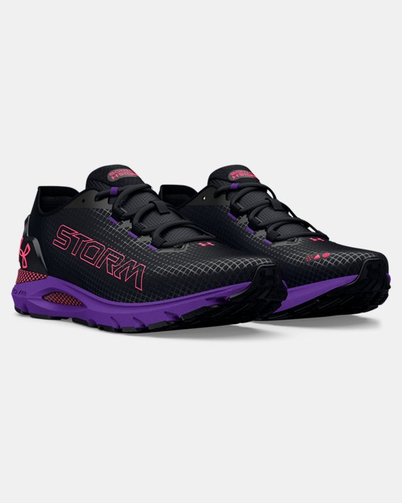 Men's UA HOVR™ Sonic 6 Storm Running Shoes in Black image number 3